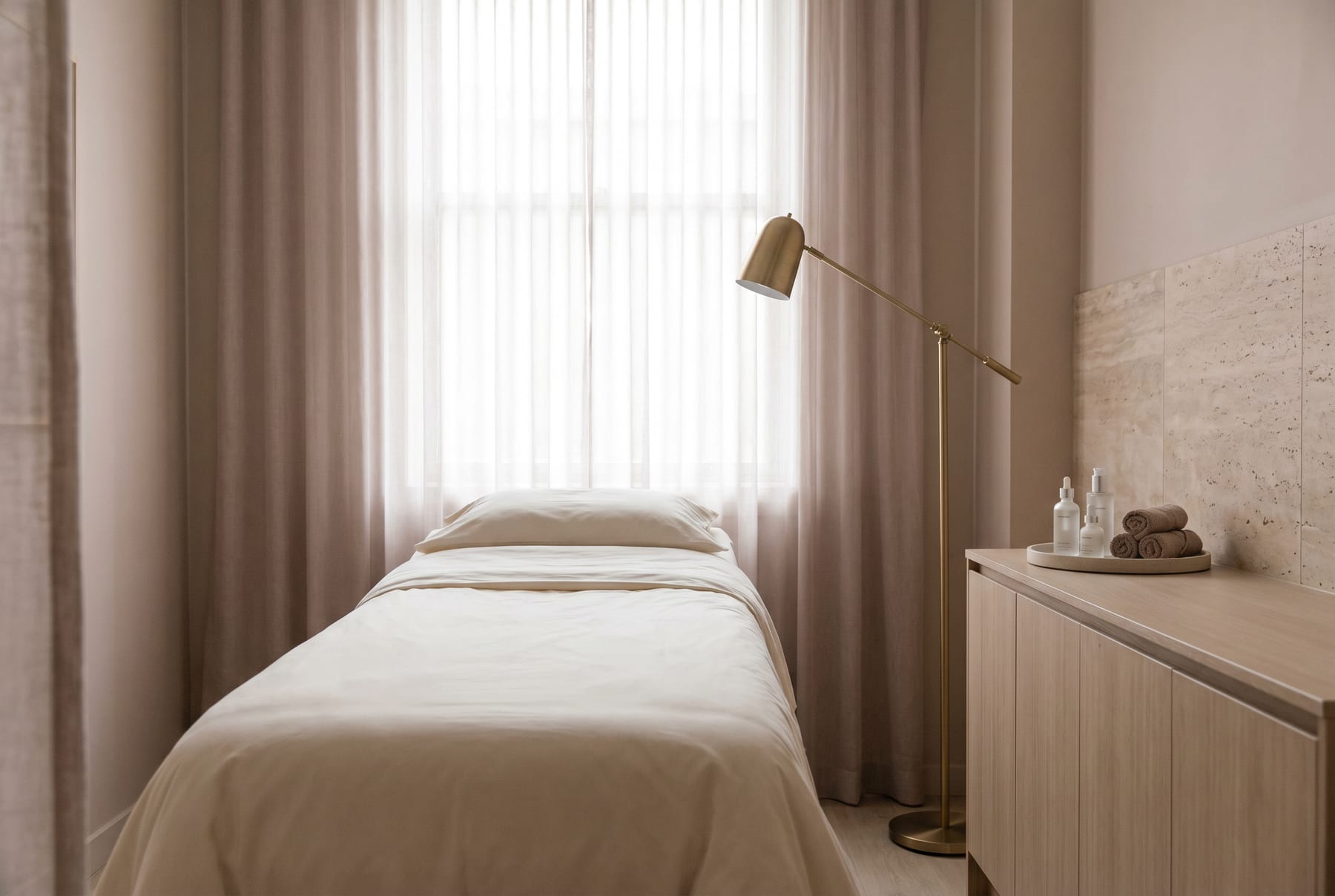 Treatment room at Connor George Aesthetics